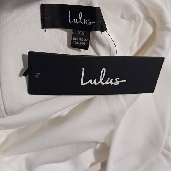 NEW Lulus Exceptionally Flirty White Long Sleeve Backless Mini Dress Size XS - Picture 9 of 13